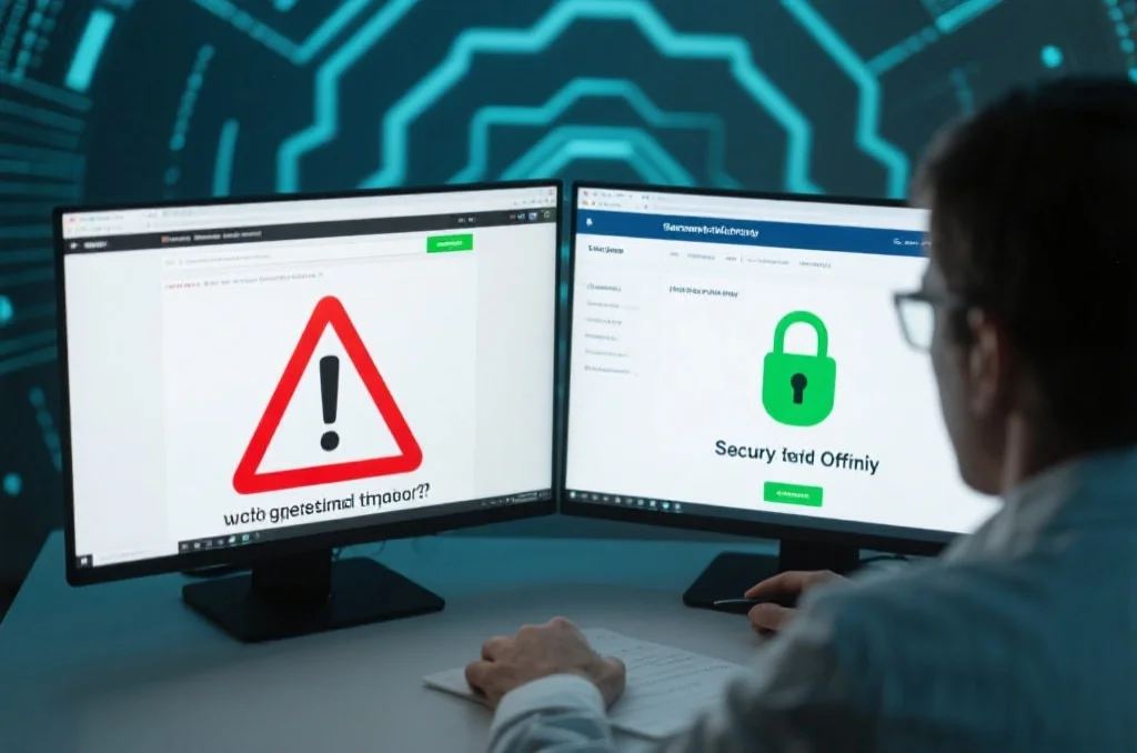 识别假冒网站的警示标志